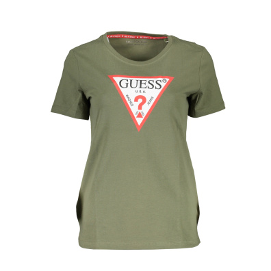 T-shirt Με Λογότυπο Guess W1RI00I3Z11-G8U0 Πράσινο