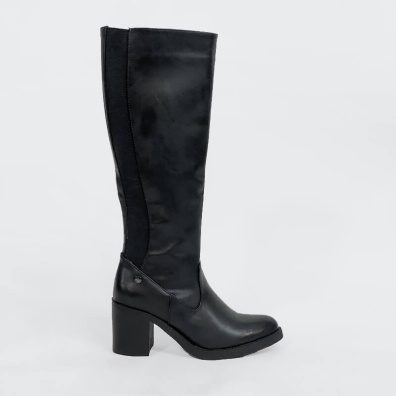 Ψηλή Μπότα Με Φερμουάρ ΧΤΙ 49437 Μαύρο