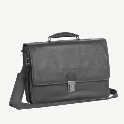 Δερμάτινος Χαρτοφύλακας Chesterfield 2700 Μαύρο