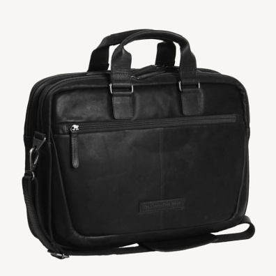 Δερμάτινος Χαρτοφύλακας Chesterfield C40.101000 Μαύρο