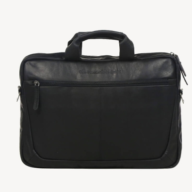 Δερμάτινος Χαρτοφύλακας Chesterfield C48.070800 Μαύρο