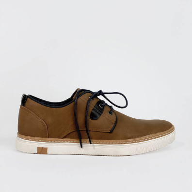 Δερμάτινο Casual Sneaker Calgary A1001 Ταμπά