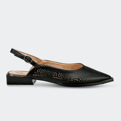 Διάτρητες Μυτερές Μπαλαρίνες Betsy 917025/01-02 Μαύρο