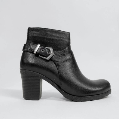 Μποτάκι Με Φερμουάρ Safe Step 6035 Μαύρο