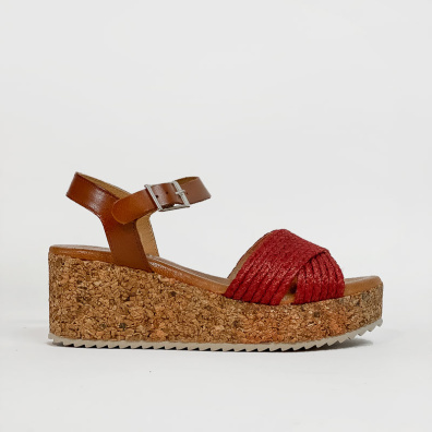 Σανδάλι Με Πλατφόρμα Marila 748/21085 Μπορντό