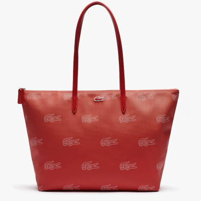 Τσάντα Ώμου  L.12.12 Crocodile Pattern NF3517CX-G65 Κόκκινο