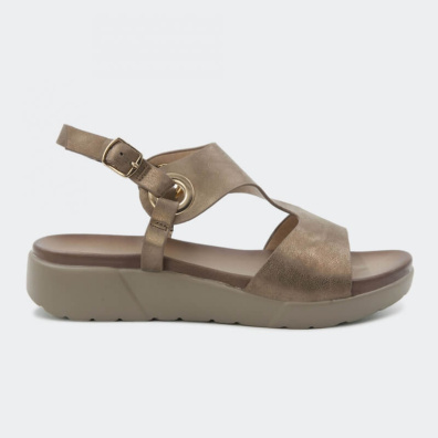 Aνατομικό Σανδάλι Adam’s Shoes 1-822-21010-29 Χρυσό Ροζ