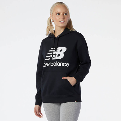 Φούτερ New Balance Essentials Stacked Logo WT03547BK Μαύρο
