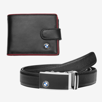 Σετ Δώρου Πορτοφόλι - Ζώνη Auto Set AS1302 Μαύρο