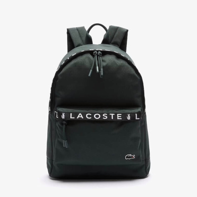 Σακίδιο Πλάτης Lacoste Jacquard Sinople NH3665NZ-H39 Πράσινο