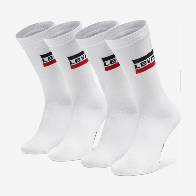 Ψηλές Κάλτσες Levi's 2 Ζεύγη 37157-0538 Άσπρο