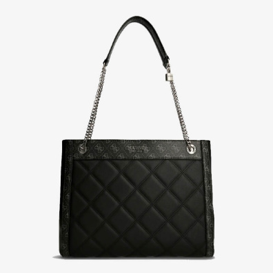 Καπιτονέ Τσάντα Ώμου Guess Jeans Katey HWQN7870230 Μαύρο