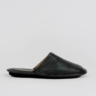 Δερμάτινη Παντόφλα 8005 Μαύρο