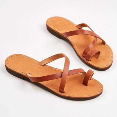 Χειροποίητα Σανδάλια Με Δάχτυλο Made in Greece B67 Ταμπά