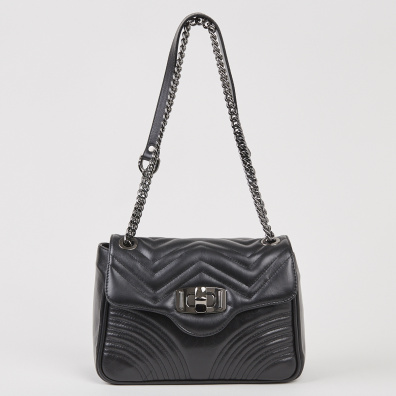 Δερμάτινη Τσάντα Ώμου Pierre Cardin 1733 FRZ Μαύρο