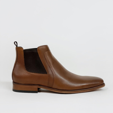 Δερμάτινο Μποτάκι Renato Garini 1725B Ταμπά