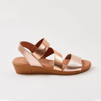 Δερμάτινα Σανδάλια Oh My Sandals 4566-1 Ροζ Χρυσό