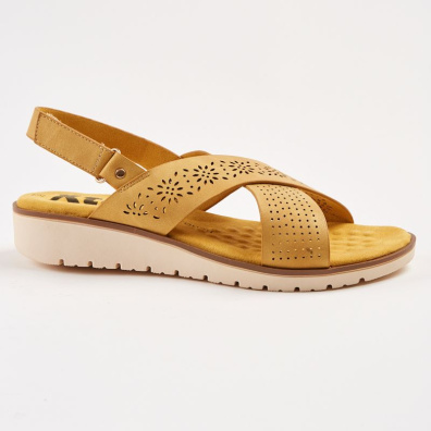 Διάτρητο Ανατομικό Σανδάλι XΤΙ 49943 Κίτρινο