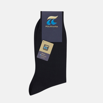 Κλασσική Βαμβακερή Κάλτσα Πουρνάρα 110 Μαύρο