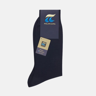 Κλασσική Βαμβακερή Κάλτσα Πουρνάρα 110 Μπλε
