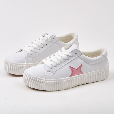 Chunky Sneaker Με Αστέρι Coolway 137 Άσπρο