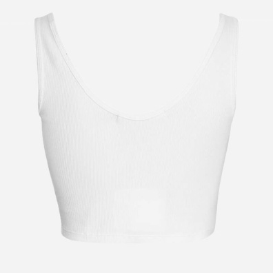 Αμάνικο Crop Top Calvin Klein J20J218334-YAF Άσπρο