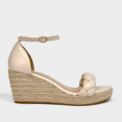 Πλατφόρμα Με Μπαρέτα & Πλεκτή Φάσα My Choice MGF38-H510 Μπεζ