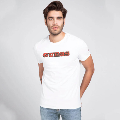 T-shirt Guess Jeans M1RI82J1311-TWHT Άσπρο