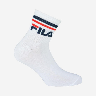 Unisex Κάλτσες Fila 3 Ζεύγη F9398-300 Άσπρο