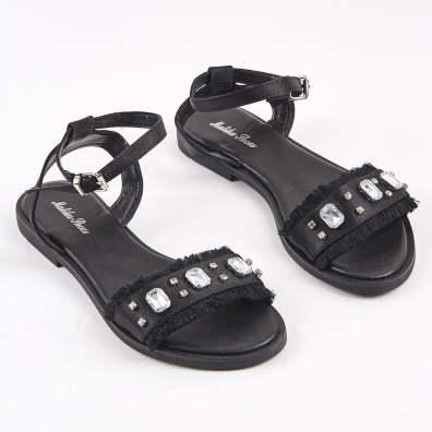 Σανδάλια My Choice Με Πέτρες 414 Μαύρο