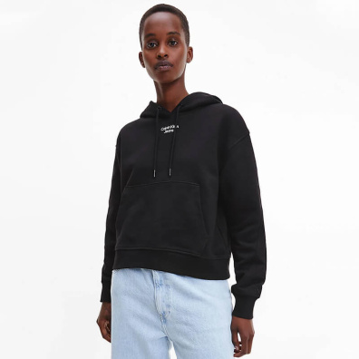 Φούτερ Με Κουκούλα Calvin Klein J20J218048-BEH Μαύρο