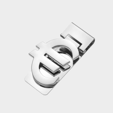 Μεταλλικό Money Clip Silver Flame SFN012 Ασημί