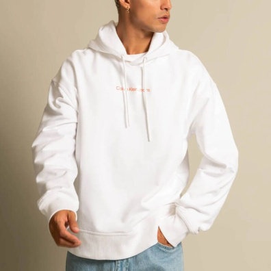 Φούτερ Με Κουκούλα Calvin Klein J30J321905-YAF Άσπρο