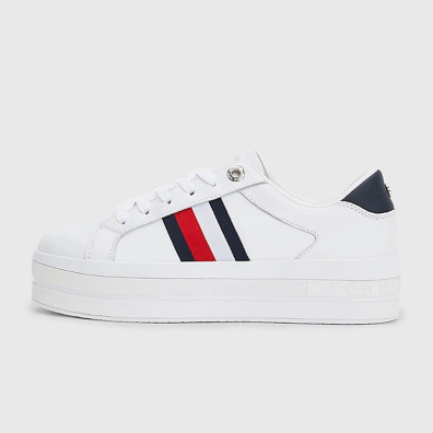 Sneaker Flatform Tommy Hilfiger FW0FW06731F_YBR Άσπρο