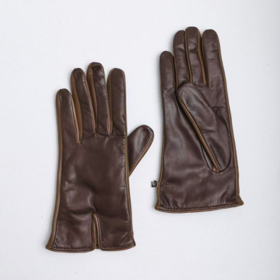 Δερμάτινα Γάντια Pierre Cardin Audrey Καφέ