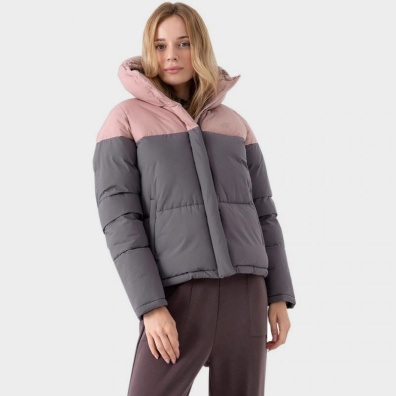Puffer Μπουφάν 4F H4Z21-KUDP008-24S Ροζ Γκρι