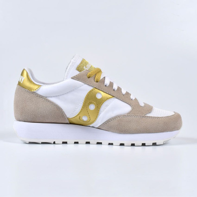 Saucony Jazz Original Vintage S60368-143 Άσπρο Χρυσό