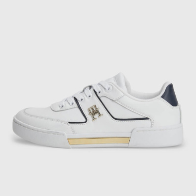 Δερμάτινο Sneaker Tommy Hilfiger FW0FW06859F_OK8 Άσπρο