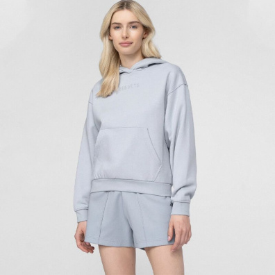 Φούτερ Με Κουκούλα 4F H4L22-BLD031-34S Γαλάζιο