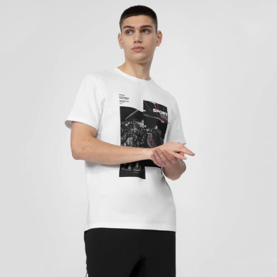 T-shirt Με Στάμπα 4F H4L22-TSM017-10S Άσπρο