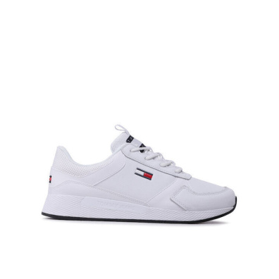 Sneaker Tommy Hilfiger Flexi Runner EM0EM01080-YBR Άσπρο