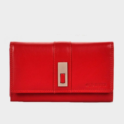 Δερμάτινο Πορτοφόλι Old River MK-57 Κόκκινο