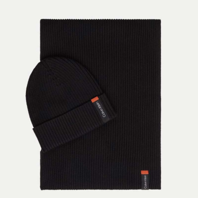 Σετ Κασκόλ - Σκούφος Calvin Klein K50K509712-BAX Μαύρο