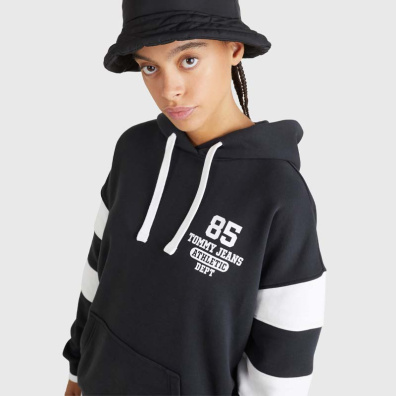 Φούτερ Με Κουκούλα Tommy Hilfiger DW0DW14860-BDS Μαύρο