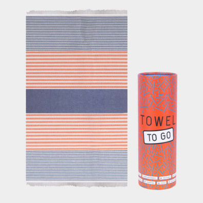 Eλαφριά Πετσέτα Θαλάσσης Quick-Dry Towel To Go Bali TTG3TM (180 x 100 cm) Μπλε-Πορτοκαλί