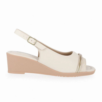 Ανατομικά Πέδιλά Peep Toe Piccadilly 163011-1 Off White