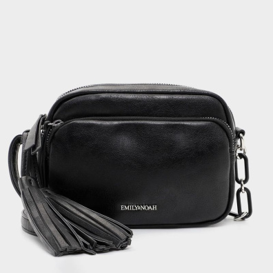 Τσάντα Χιαστί Emily & Noah 63920-100 Μαύρο