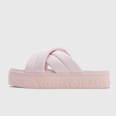 Flatform Πέδιλα Με Χιαστί Λουράκια Tommy Hilfiger EN0EN02116-TH2 Ροζ