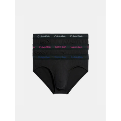 Μονόχρωμα Σλιπ Calvin Klein 3 Τεμάχια 0000U2661G-CAQ Μαύρο