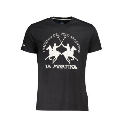 T-Shirt La Martina XMR011-JS206-09999 Μαύρο